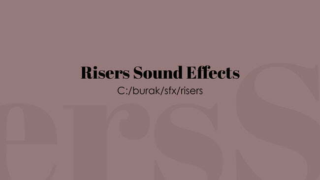 Ses Riser Ses Efektleri – Burak